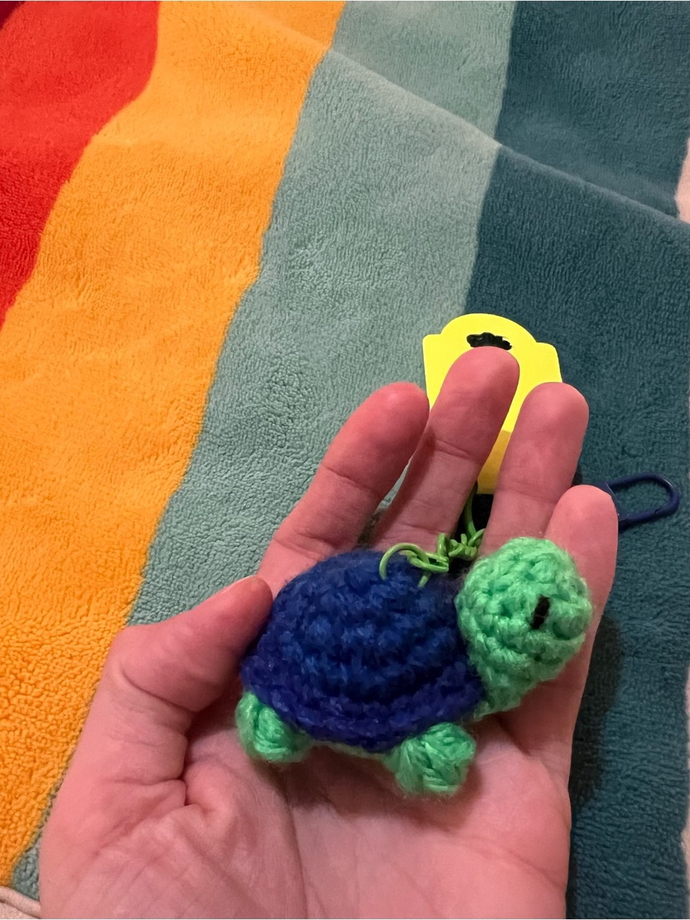 Crocheted Turtle Keychain 🐢 - Picture 6 of 8